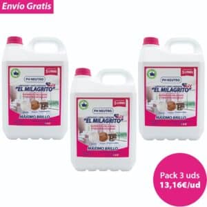 Limpiador Abrillantador El Milagrito Garrafa 5L (3 UDS)