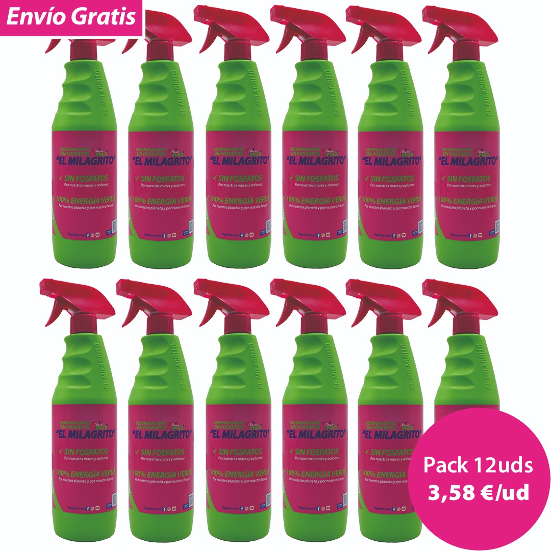 El Milagrito Desengrasante Multiusos Sin Fosfatos 750ml. Spray