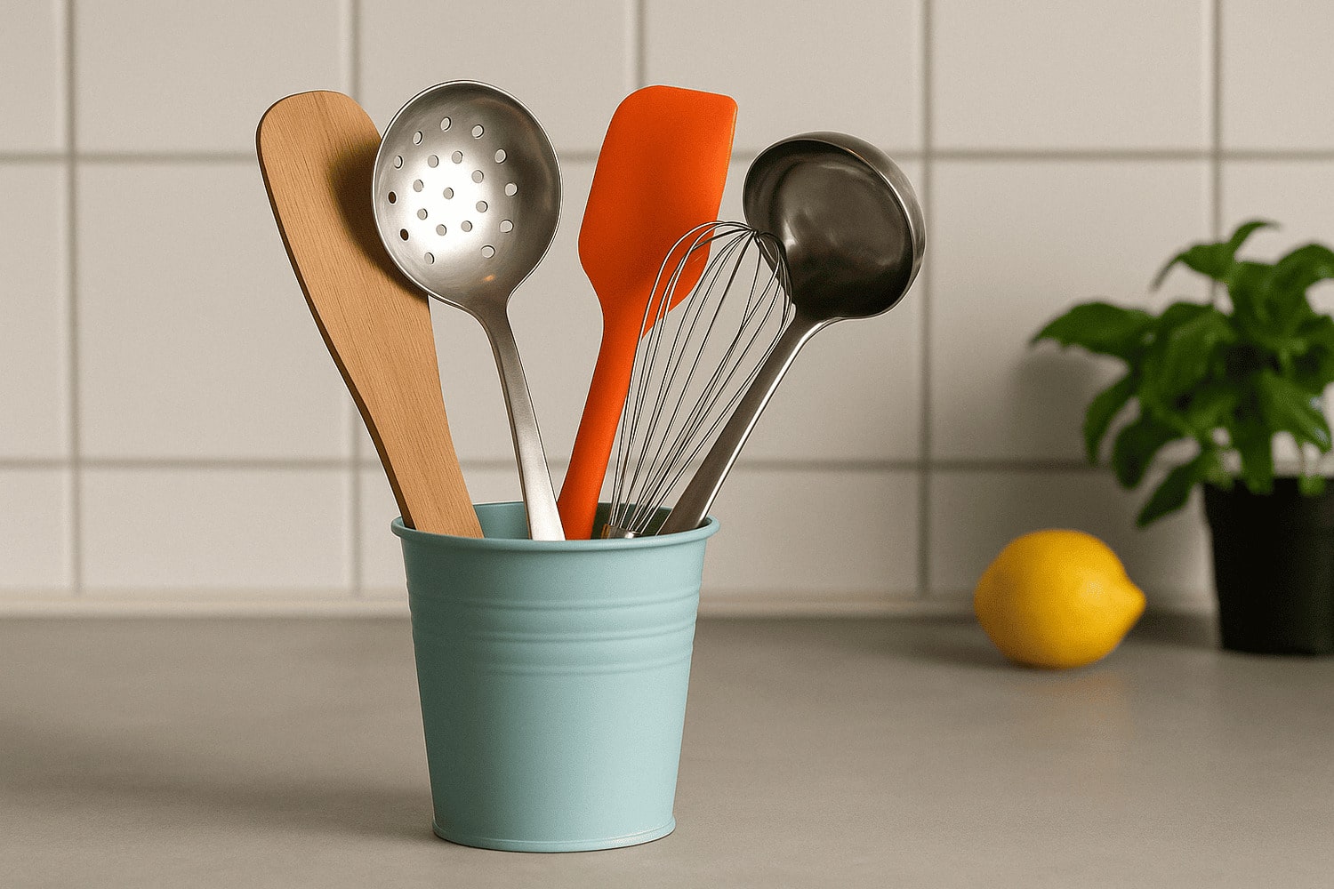 utensilios de cocina y olores persistentes