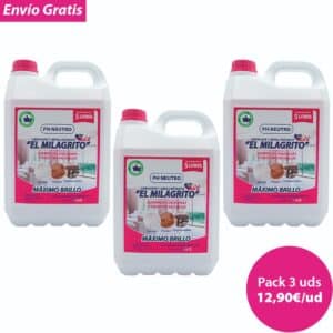 Limpiador Abrillantador El Milagrito Garrafa 5L (3 UDS)