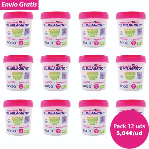 Oxígeno Activo El Milagrito 750gr (12 UDS)