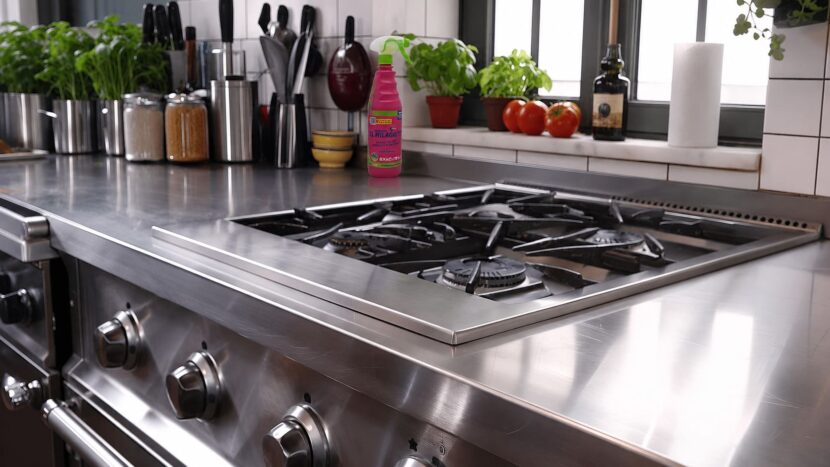 cocina acero inoxidable con el milagrito